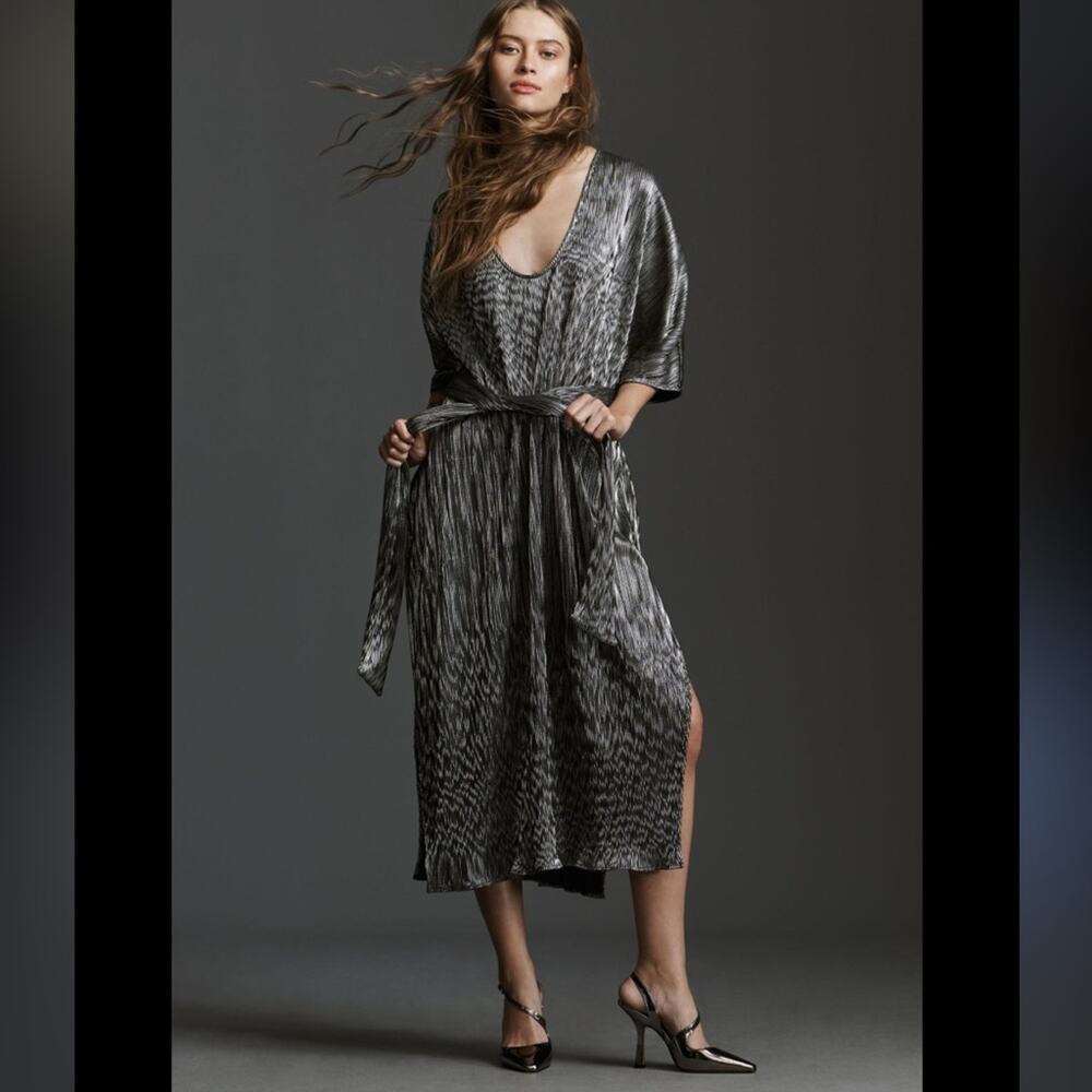Jen's Pirate Booty X Free People Elixir Grand Kaftan OS Metallic Moto Boho Glam